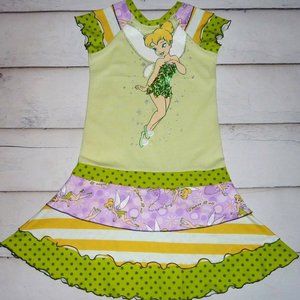 Tinker Bell Upcycled T-Shirt Dress